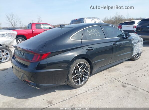 KMHL14JC5NA236568 2022 HYUNDAI SONATA Черный Задняя правая четверть