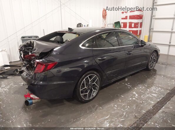 KMHL14JC6PA288567 2023 HYUNDAI SONATA Black უკანა მარჯვენა
