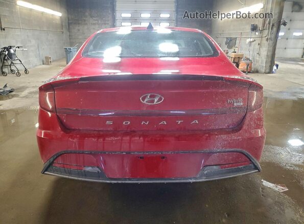 KMHL24JJ9MA020751 2021 HYUNDAI SONATA Red Rear view