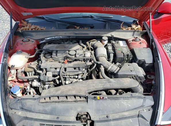 KMHL34J29MA153239 2021 HYUNDAI SONATA Red Вид задньої частини салону