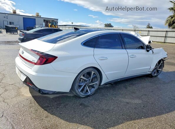 KMHL44J21PA328486 2023 HYUNDAI SONATA White Задня права чверть