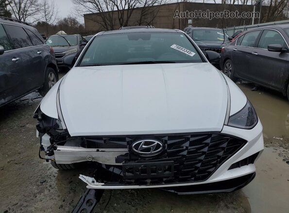 KMHL44J27PA335801 2023 HYUNDAI SONATA White წინა ხედი