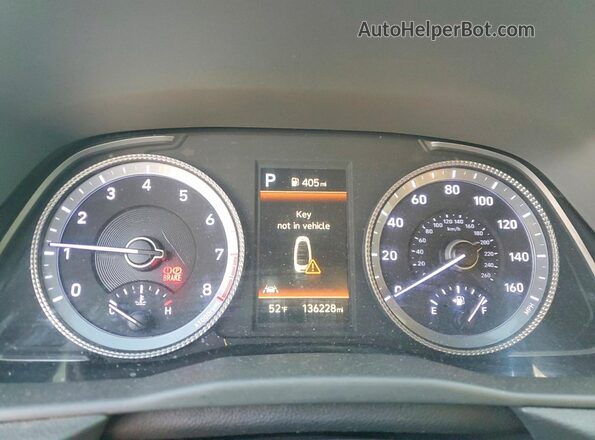 KMHL64JA0MA165617 2021 HYUNDAI SONATA Gray Instrument cluster view