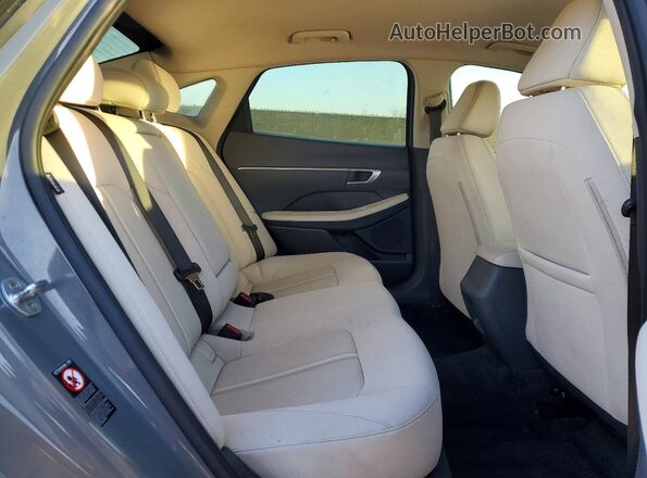 KMHL64JA0MA165617 2021 HYUNDAI SONATA Gray Rear seats view