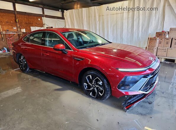 KMHL64JA2RA390791 2024 HYUNDAI SONATA Maroon Delantero derecho