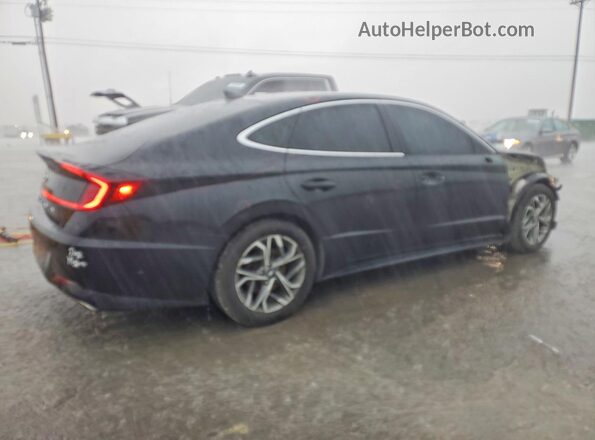 KMHL64JA8MA161072 2021 HYUNDAI SONATA Black Trasero derecho