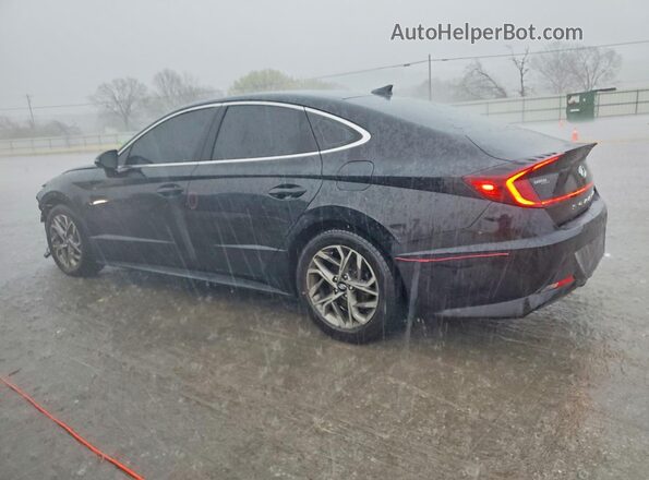 KMHL64JA8MA161072 2021 HYUNDAI SONATA Black Trasero izquierdo