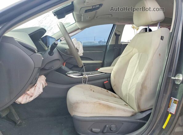 KMHL64JA9MA166734 2021 HYUNDAI SONATA Gray Vista interior delantera