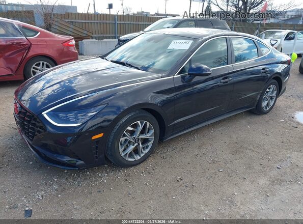 KMHL64JAXPA309856 2023 HYUNDAI SONATA Black Vista tres cuartos delantera izquierda