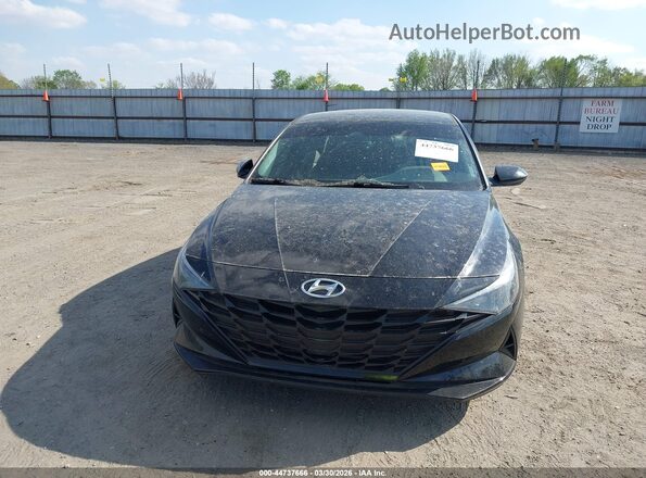 KMHLL4AG1MU124599 2021 HYUNDAI ELANTRA Black Widok zestawu wskaźników