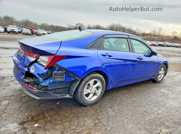 KMHLL4AG2MU128113 2021 HYUNDAI ELANTRA Blue Trasero derecho