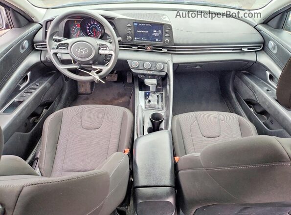 KMHLL4AG2MU128113 2021 HYUNDAI ELANTRA Blue Vista del salpicadero