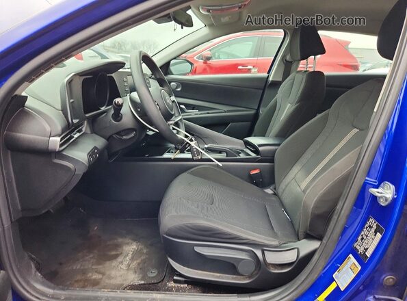 KMHLL4AG2MU128113 2021 HYUNDAI ELANTRA Blue Vista interior delantera