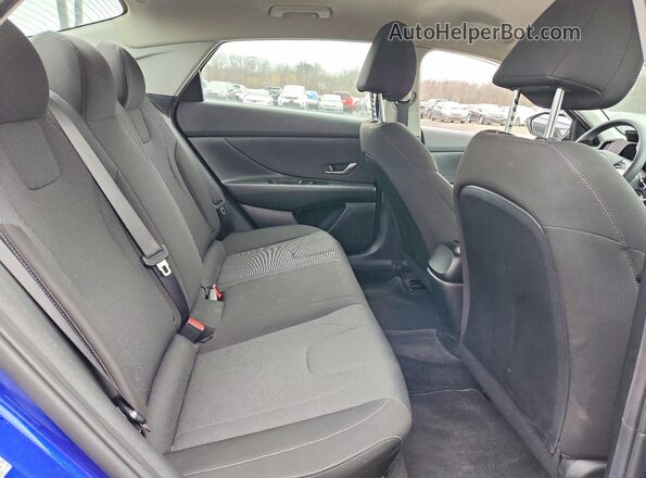 KMHLL4AG2MU128113 2021 HYUNDAI ELANTRA Blue Vista de los asientos traseros