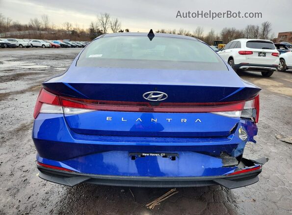 KMHLL4AG2MU128113 2021 HYUNDAI ELANTRA Blue Vista trasera