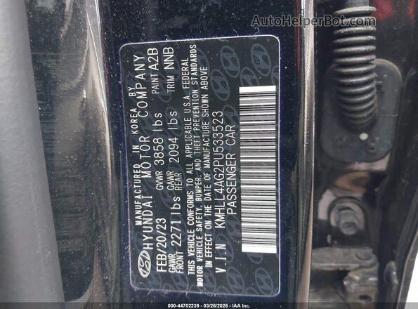 KMHLL4AG2PU533523 2023 HYUNDAI ELANTRA Black 