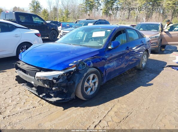 KMHLL4AG5MU127585 2021 HYUNDAI ELANTRA Blue Przód lewy