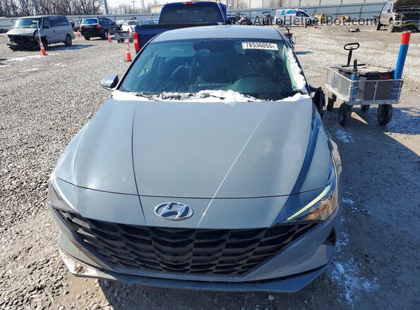 KMHLL4AG9MU198420 2021 HYUNDAI ELANTRA Gray წინა ხედი