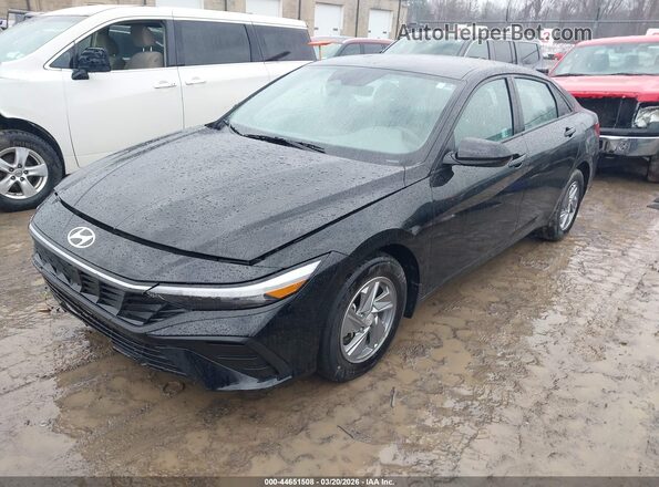 KMHLL4DG1SU002110 2025 HYUNDAI ELANTRA Black წინა მარცხენა ხედი სამი მეოთხედიდან