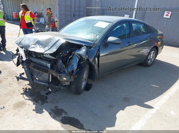 KMHLL4DG7RU776663 2024 HYUNDAI ELANTRA Gray წინა მარცხენა ხედი სამი მეოთხედიდან
