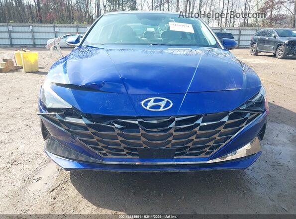 KMHLP4AG4MU090341 2021 HYUNDAI ELANTRA Blue Vista frontal