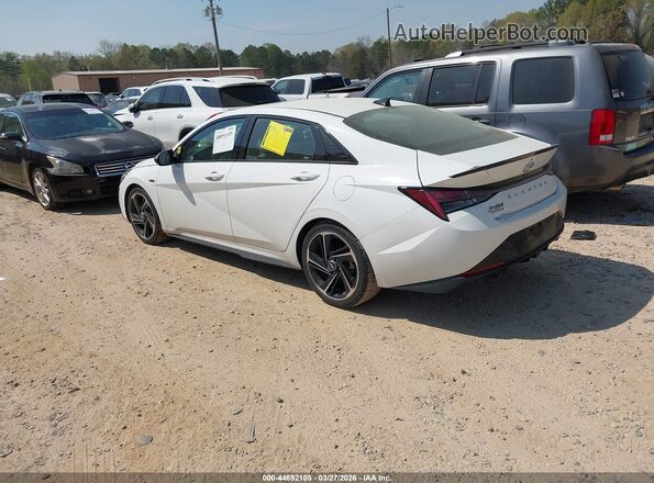 KMHLR4AF1MU117335 2021 HYUNDAI ELANTRA White Հետևի ձախ