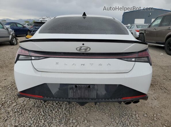 KMHLR4AF1MU189247 2021 HYUNDAI ELANTRA White Հետևի տեսք