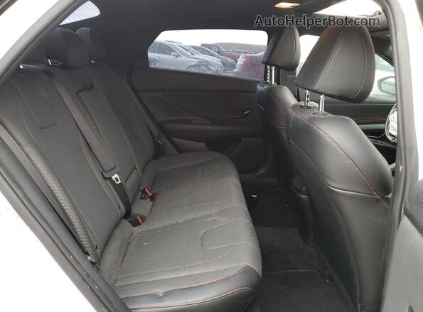 KMHLR4AF1MU189247 2021 HYUNDAI ELANTRA White Հետևի նստատեղերի տեսք