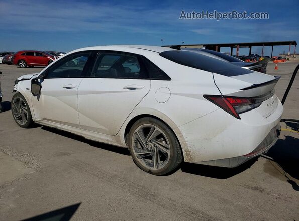 KMHLR4AF2MU146648 2021 HYUNDAI ELANTRA Белый Задняя левая четверть