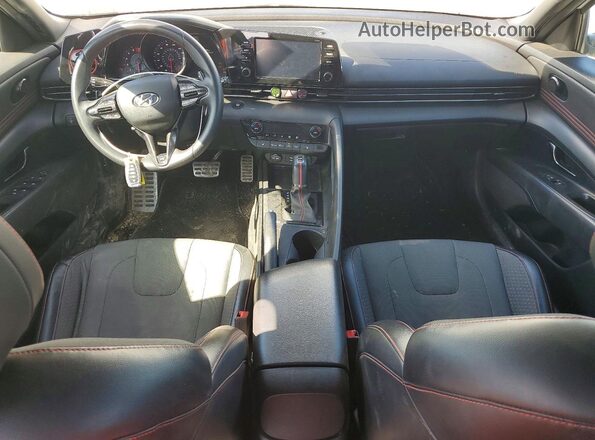 KMHLR4AF2MU146648 2021 HYUNDAI ELANTRA Белый Вид панели приборов