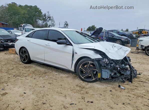 KMHLR4AF5MU179014 2021 HYUNDAI ELANTRA White წინა მარჯვენა