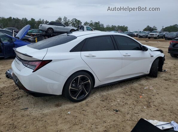 KMHLR4AF5MU179014 2021 HYUNDAI ELANTRA White უკანა მარჯვენა