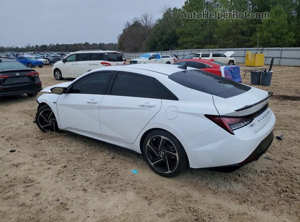 KMHLR4AF5MU179014 2021 HYUNDAI ELANTRA White უკანა მარცხენა