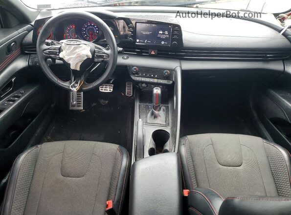 KMHLR4AF5MU179014 2021 HYUNDAI ELANTRA White წინა პანელის ხედი