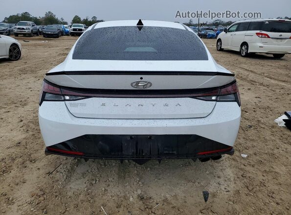 KMHLR4AF5MU179014 2021 HYUNDAI ELANTRA White უკანა ხედი