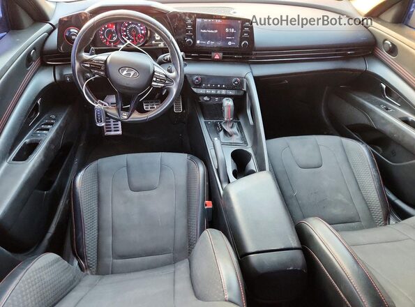 KMHLR4AF8MU191139 2021 HYUNDAI ELANTRA Red Dashboard view