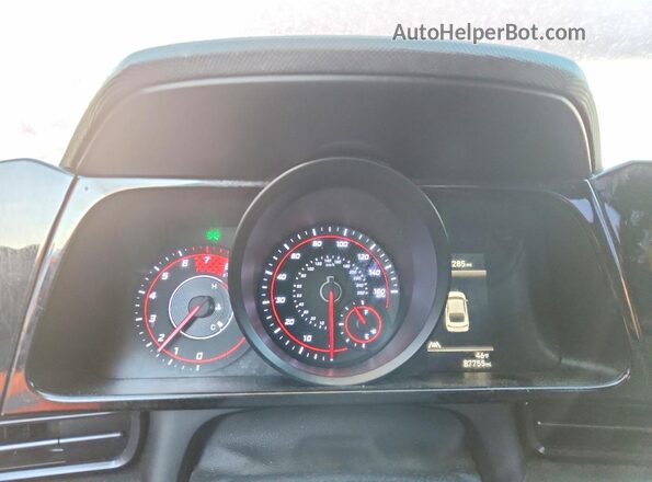 KMHLR4AF8MU191139 2021 HYUNDAI ELANTRA Red Instrument cluster view