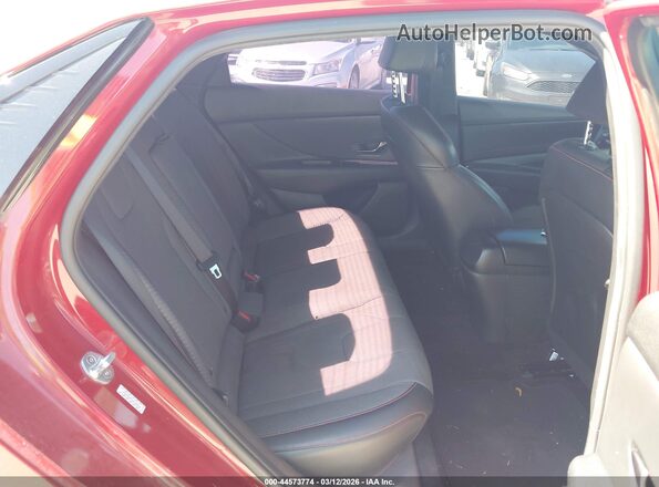 KMHLR4AFXMU105619 2021 HYUNDAI ELANTRA Красный Вид наклейки с VIN-кодом