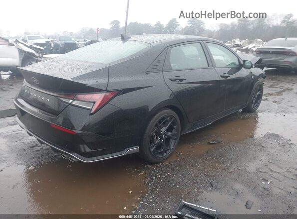 KMHLR4DF9SU864948 2025 HYUNDAI ELANTRA Черный Задняя правая четверть