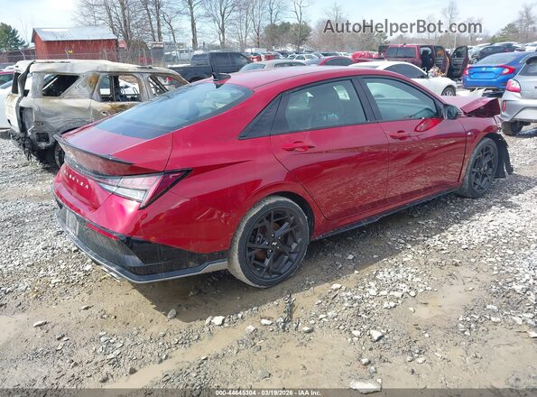 KMHLR4DFXSU075109 2025 HYUNDAI ELANTRA Red Задня права чверть