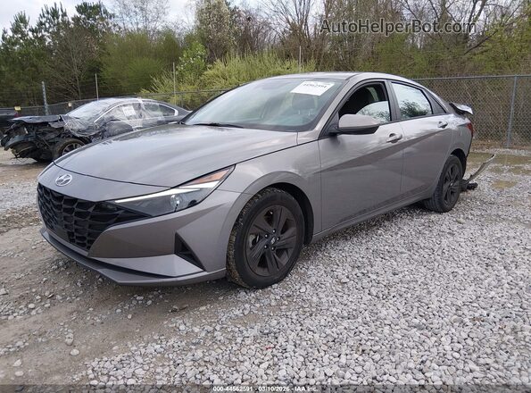 KMHLS4AG4MU211786 2021 HYUNDAI ELANTRA Silver წინა მარცხენა ხედი სამი მეოთხედიდან