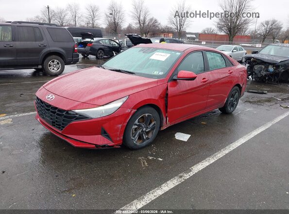 KMHLS4AG4NU293326 2022 HYUNDAI ELANTRA Red Передня ліва чверть