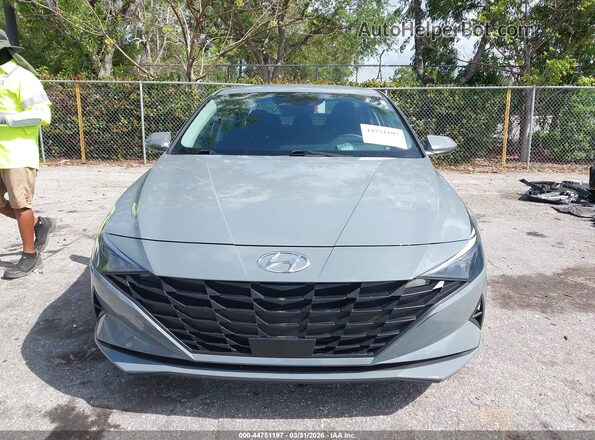 KMHLS4AG5PU441101 2023 HYUNDAI ELANTRA Gray Սարքավորումների վահանակի տեսք