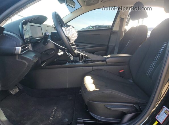 KMHLS4AG6MU069599 2021 HYUNDAI ELANTRA Черный Вид салона спереди