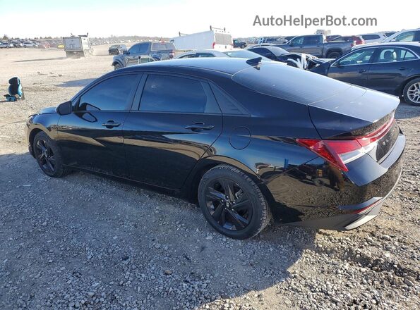 KMHLS4AG6MU069599 2021 HYUNDAI ELANTRA Черный Задняя левая четверть