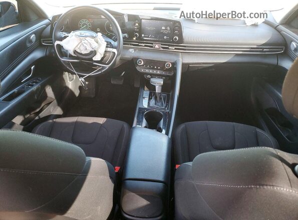 KMHLS4AG6MU069599 2021 HYUNDAI ELANTRA Черный Вид панели приборов