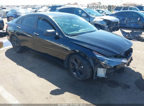 KMHLS4AG7NU216899 2022 HYUNDAI ELANTRA Black წინა ხედი