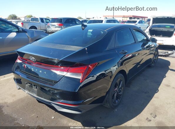 KMHLS4AG7NU216899 2022 HYUNDAI ELANTRA Black უკანა მარჯვენა