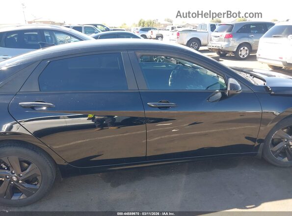 KMHLS4AG7NU216899 2022 HYUNDAI ELANTRA Black უკანა სალონის ხედი