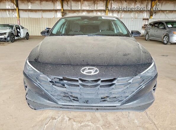 KMHLS4AG8MU183104 2021 HYUNDAI ELANTRA Black Front view